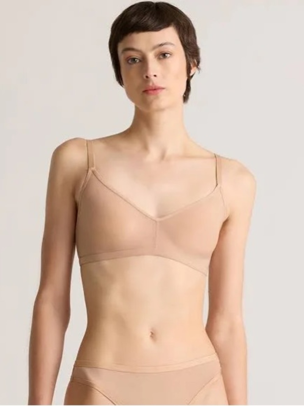 NWOT QUINCE 2 Pack Women’s Sheer Bralettes XL 0407